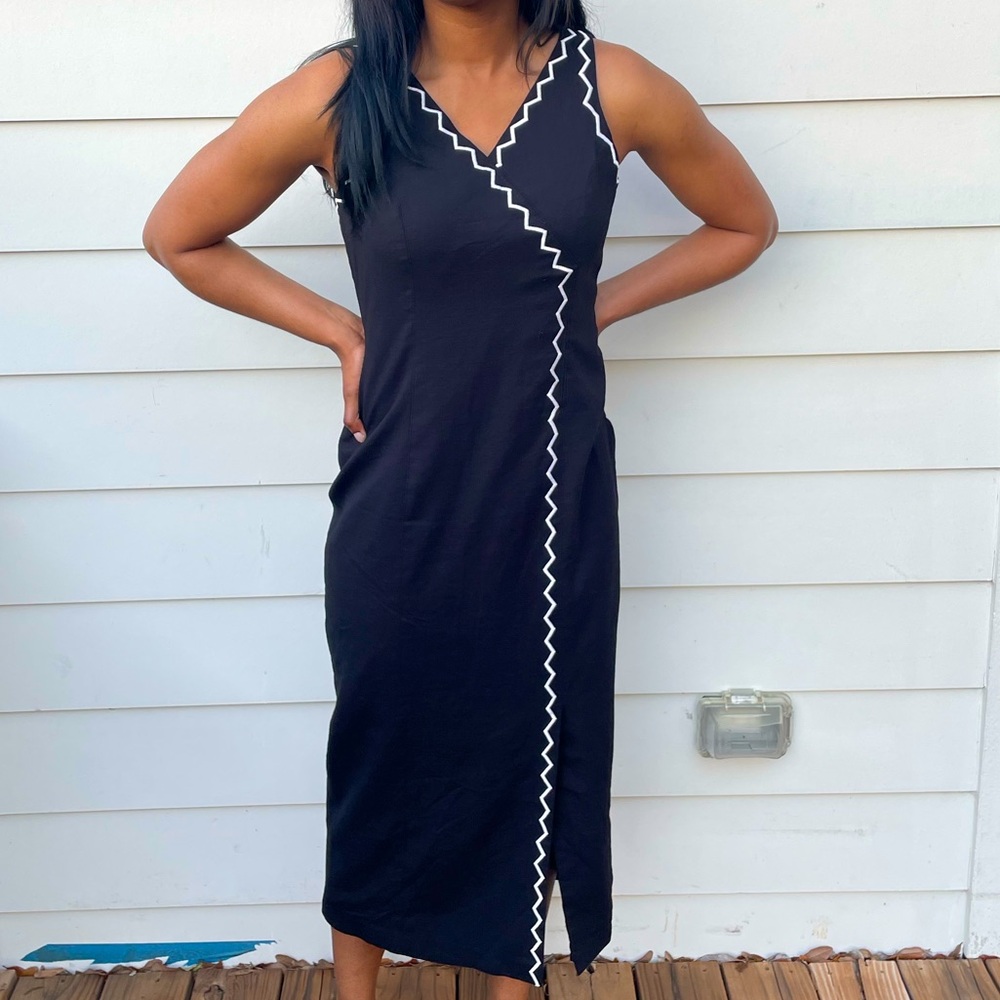 Vintage Black wrap Dress